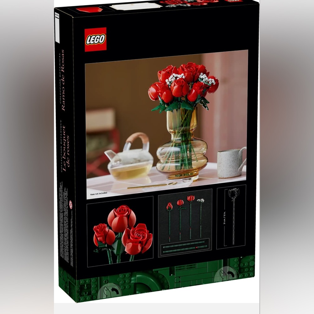 Lego 10328 Flower Bouquet of Roses New Released 2024 (Limited Quantity)
